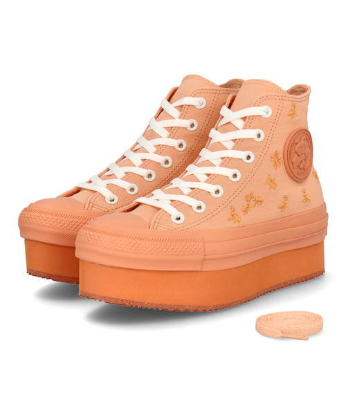 converse コンバース ALL STAR R ANCCO CHUNKYLINE HI レディーススニーカー ハイカット オールスターRANCCOチャンキーラインHI 1SD280 パステルオレンジ レディース シューズ 靴 スニーカー ミッドカット ASBee アスビー