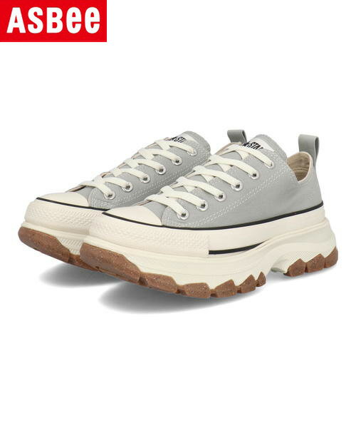 converse コンバース ALL STAR R TREKWAVE OX レディーススニーカー ローカット 厚底 オールスターRトレックウエーブOX 1SD413 アイスグレー レディース シューズ 靴 スニーカー ブランド ギフト プレゼント ラッピング ASBee アスビーのサムネイル