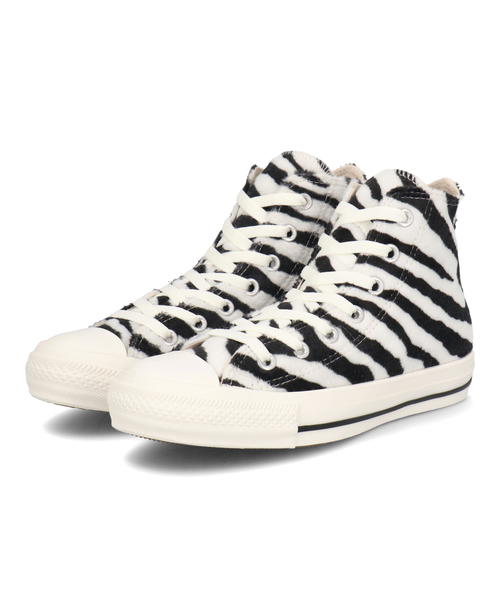 converse コンバース ALL STAR ZEBRAFUR HI レディーススニーカー ハイカット アニマル柄 オールスターゼブラファーHI 1SD753 オフホワイト レディース シューズ 靴 スニーカー ミッドカット ラッピング ASBee アスビー