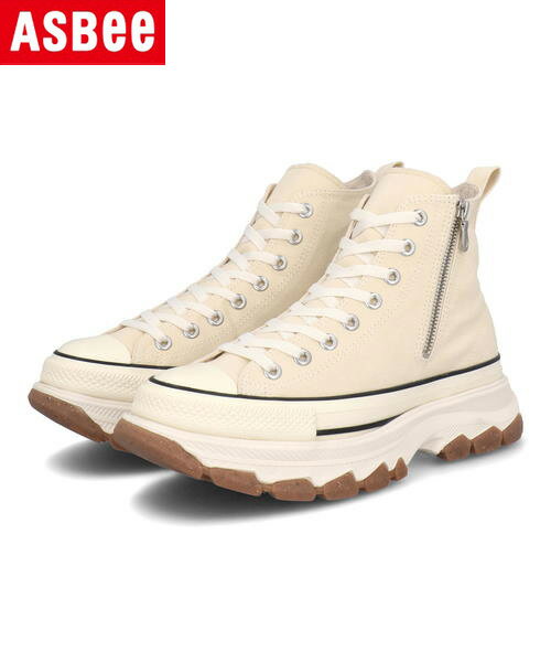 【クーポン配布中】converse コンバース ALL STAR R TREKWAVE Z HI レディーススニーカー ハイカット 厚底 オールスターRトレックウエーブZHI 31310811 バターホワイト レディース シューズ 靴 スニーカー ミッドカット ASBee アスビーのサムネイル