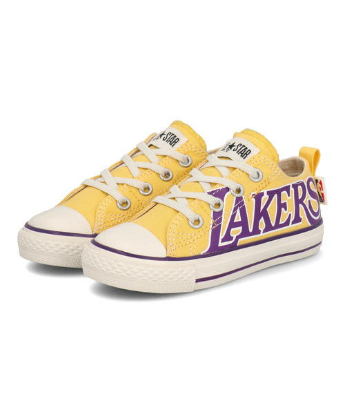 converse コンバース CHILD ALL STAR N NBA SLIP OX ゴムひも キッズスニーカー チャイルドオールスターNNBAスリップOX 37302780 ロサンゼルス・レイカーズ キッズ シューズ 靴 スニーカー ガールズ ボーイズ ASBee アスビー