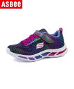 SKECHERS スケッチャーズ S LITES-LITEBEAMS-GLEAM N DREAM キッズスニーカー 光る靴 Sライツライトビームスグリーミンドリーム 10959 NVMT ネイビー/マルチ キッズ シューズ 靴 スニーカー ガールズ ASBee アスビー