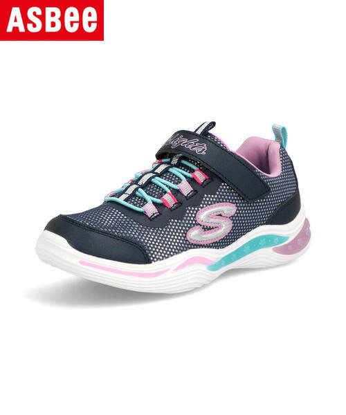 【クーポン配布中】SKECHERS スケッチャーズ S LIGHTS-POWER PETALS キッズスニーカー 光る靴 Sライツパワーペタルズ 20202L 