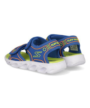 【6/10 0:00〜6/11 1:59までお得なクーポンあり☆】SKECHERS スケッチャーズ S LIGHTS-HYPNO-SPLASH キッズサンダル【光る靴】(Sライツヒプノスプラッシュ) 90522L BLLM ブルー/ライム