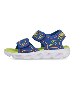 【6/10 0:00〜6/11 1:59までお得なクーポンあり☆】SKECHERS スケッチャーズ S LIGHTS-HYPNO-SPLASH キッズサンダル【光る靴】(Sライツヒプノスプラッシュ) 90522L BLLM ブルー/ライム