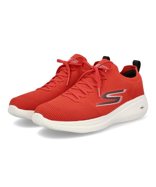 SKECHERS スケッチャーズ GO RUN FAST-MONOGRAM メンズスニーカー 超軽量 ゴーランファストモノグラム 220090 RED レッド メンズスニーカー フィットネス/トレーニングシューズ ウォーキングシューズ スリッポン ローカット