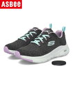 【クーポン配布中】SKECHERS スケッチャーズ ARCH FIT-COMFY WAVE レディーススニーカー アーチフィットコンフィーウェーブ 149414 BKLV ブラック/ラベンダー フィットネスシューズ トレーニングシューズ フィットネス トレーニング ローカット