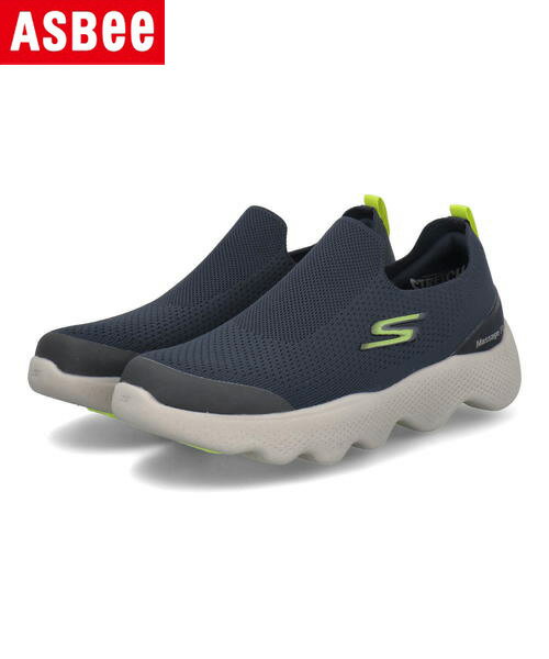 SKECHERS スケッチャーズ GO WALK MASSAGE FIT-TIDAL メンズスニーカー スリッポン ゴーウォークマッサージフィットタイダル 216401 NVY ネイビー メンズ シューズ 靴 ウォーキングシューズ スニーカー ローカット アスビー