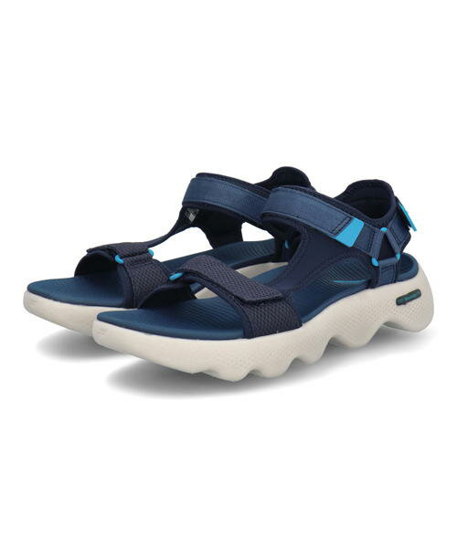 スケッチャーズ サンダル メンズ 【クーポン配布中】SKECHERS スケッチャーズ GO WALK MASSAGE FIT SANDAL-REFLEXOLOGY 軽量 メンズスポーツサンダル ゴーウォークマッサージフィットサンダル 229092 ネイビー メンズ シューズ 靴 サンダル スポーツ ASBee