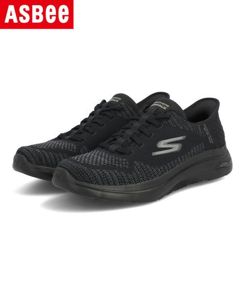 SKECHERS スケッチャーズ SLIP-INS スリップインズ GO WALK ARCH FIT 2.0-GRAND SELECT 2 メンズスニーカー ゴーウォークアーチフィット2.0 216601 ブラック メンズ シューズ 靴 ウォーキングシューズ スニーカー スリッポン ローカット