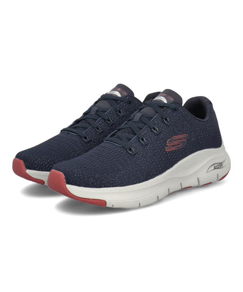 SKECHERS スケッチャーズ ARCH FIT-TAKAR メンズスニーカー アーチフィットタカール 232601 NVRD ネイビー/レッド メンズ シューズ 靴 ウォーキングシューズ スニーカー フィットネス トレーニングシューズ ローカット アスビー