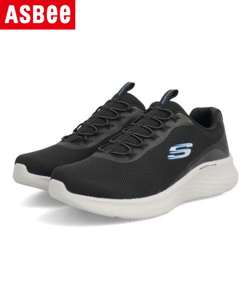 楽天靴通販のシューズショップASBee【クーポン配布中】SKECHERS スケッチャーズ SKECH-LITE PRO-LEDGER 軽量 ワイド メンズスニーカー スリッポン スケッチライトプロレジャー 232599W BKBL ブラック/ブルー ウォーキングシューズ スニーカー フィットネス トレーニングシューズ ローカット