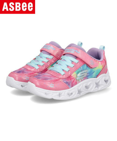 SKECHERS スケッチャーズ S LIGHTS KAYLEIGH 2-SWEET PASTEL【光る靴/オンオフボタン付き】キッズスニーカー(Sライツケイリー2) 312049L ピンク/マルチのサムネイル