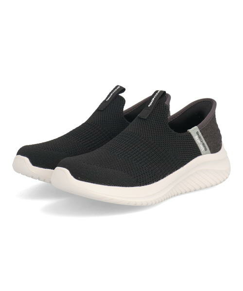 楽天靴通販のシューズショップASBee【クーポン配布中】SKECHERS スケッチャーズ SLIP-INS スリップインズ ULTRA FLEX 3.0-SMOOTH STEP キッズスニーカー ウルトラフレックス3.0 403844L ブラック/ホワイト キッズ シューズ 靴 スニーカー ガールズ ボーイズ ASBee アスビー