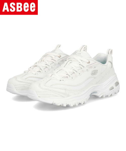 SKECHERS スケッチャーズ DLITES-FRESH START レディーススニーカー 厚底 ディライトフレッシュスタート 11931 WSL ホワイト/シルバー レディース シューズ 靴 スニーカー ローカット プレゼント ラッピング ASBee アスビー