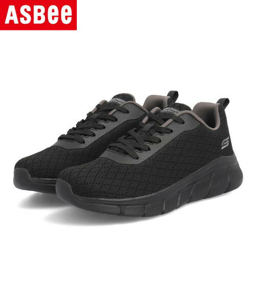 SKECHERS スケッチャーズ BOBS SPORT B FLEX-QUICK PIVOT レディーススニーカー 厚底 ボブススポーツBフレックスクイックピボット 117328 BBK ブラック 靴 ウォーキングシューズ ウォーキング 運動靴 スニーカー ローカット