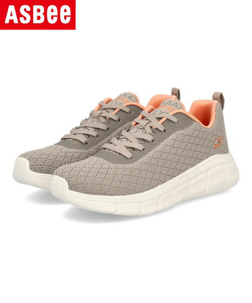 SKECHERS スケッチャーズ BOBS SPORT B FLEX-QUICK PIVOT レディーススニーカー 厚底 ボブススポーツBフレックスクイックピボット 117328 TPE トープ シューズ 靴 ウォーキングシューズ ウォーキング 運動靴 スニーカー ローカット