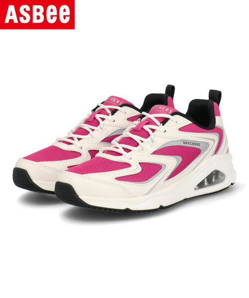 SKECHERS スケッチャーズ TRES-AIR UNO-STREET FL-AIR レディーススニーカー 厚底 トレスエアウノストリートFLエア 177424 WFUS ホワイト/フューシャ レディース シューズ 靴 スニーカー ローカット ASBee アスビー