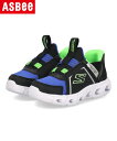 SKECHERS スケッチャーズ SLIP-INS スリップインズ S LIGHTS HYPNO FLASH 2.0 BRISK-BRIGHTS ベビーシューズ ヒプノフラッシュ 403830N ブラック/ブルー/ライム キッズ シューズ 靴 スニーカー ベビー ASBee アスビー