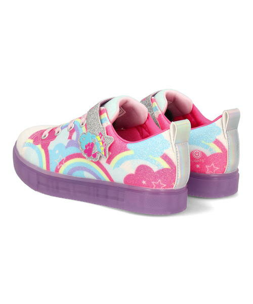 SKECHERS スケッチャーズ S LIGHTS-TWINKLE SPARKS ICE 2.0-SHIMMERING SKY 光る靴 オンオフボタン キッズシューズ Sライツトゥインクル 314749L マルチ キッズ シューズ 靴 スニーカー ガールズ ASBee