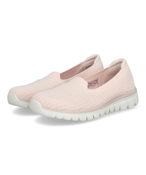 【クーポン配布中】SKECHERS スケッチャーズ GRACEFUL-BLISS INTENT 超軽量 レディースバレエスニーカー スリッポン グレースフル-ブリスインテント 100962 BLSH ブラッシュ レディース シューズ 靴 スニーカー パンプス ローカット コンフォート ローヒール