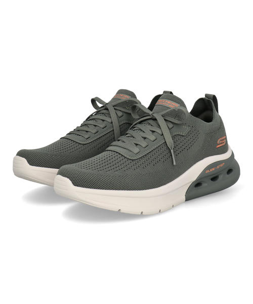 Rakuten - 【クーポン配布中】SKECHERS スケッチャーズ BOBS ARC WAVES2.0-CLASSFORM 軽量 メンズスニーカー スリッポン ボブスアークウェーブス2.0クラスフォーム 118344 OLV オリーブ メンズ シューズ 靴 ウォーキングシューズ スニーカー ローカット
