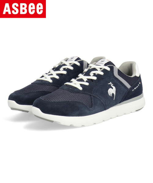 【クーポン配布中】le coq sportif ルコックスポルティフ LA SEINE 2 WIDE 軽量 幅広3E レディーススニーカー LAセーヌ2ワイド QL3VJC04NW ネイビー/ホワイト レディース シューズ 靴 スニーカー ローカット ASBee アスビー