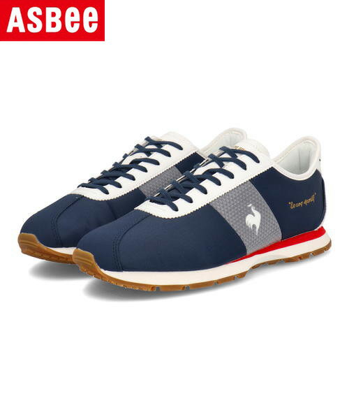 le coq sportif ルコックスポルティフ LCS MONTPELLIER CR 軽量 メンズスニーカー LCSモンペリエCR QL1VJC08NT ネイビー/トリコロール メンズ シューズ 靴 スニーカー ローカット ブランド ギフト プレゼント ラッピング ASBee アスビー