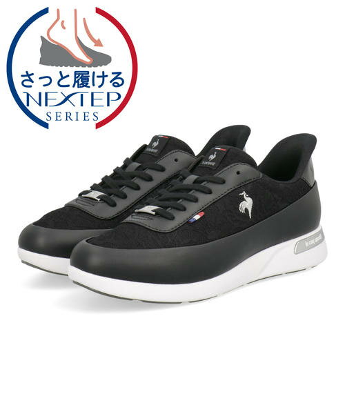 Rakuten - 【クーポン配布中】le coq sportif ルコックスポルティフ LCS SEVRES 2 WIDE SI 軽量 レディーススニーカー LCSセーヴル2ワイドSI LU5FSN73LZ HF ブラック/ホワイト レディース シューズ 靴 スニーカー ローカット ラッピング ASBee アスビー