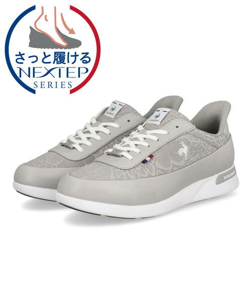 樂天商城 - 【クーポン配布中】le coq sportif ルコックスポルティフ LCS SEVRES 2 WIDE SI 軽量 レディーススニーカー LCSセーヴル2ワイドSI LU6SSN02LZ HF グレー/ホワイト レディース シューズ 靴 スニーカー ローカット ラッピング ASBee アスビー