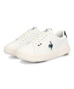 le coq sportif ルコックスポルティフ LCS FOURCHE PF 防水 軽量 幅広3E レディーススニーカー 晴雨兼用 厚底 LCSフルシュPF QL3WJC53WN ホワイト/ネイビー レディース シューズ 靴 スニーカー レインシューズ ローカット 雨 雪 耐水