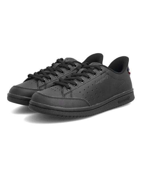 le coq sportif ルコックスポルティフ LA ROLAND SI さっと履ける 脱ぎ履き楽チン レディーススニーカー ラローランSI LU4FSN57LB BKBK ブラック/ブラック レディース シューズ 靴 スニーカー スリッポン ローカット