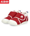 【クーポン配布中】le coq sportif ルコックスポルティフ LCS ARLES 日本製 ファーストシューズ ベビーシューズ LCSアルル QL5WJC52RW レッド/ホワイト キッズ シューズ 靴 スニーカー ファースト ベビー ASBee