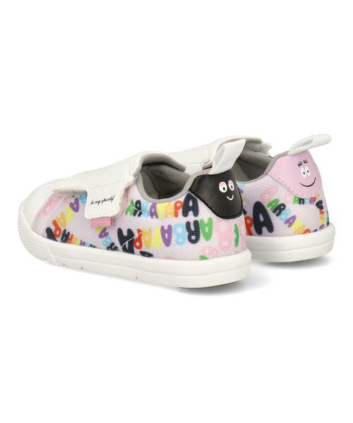 【クーポン配布中】le coq sportif ルコックスポルティフ LA ROLAND 2 F ART BB バーバパパ 脱ぎ履き簡単 ベビーシューズ ラローラン2FアートBB QY5XJC04PM ピンク/マルチ キッズ シューズ 靴 スニーカー ベビー ASBee