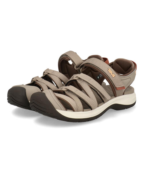 Rakuten - 【クーポン配布中】Teva テバ W TIRRA SPORT CT レディーススポーツサンダル アウトドア ストラップ スポサン ティラスポーツCT 1166310 DNTR デューン/テラコッタ レディース シューズ 靴 サンダル スポーツサンダル ローヒールサンダル ローヒール