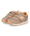 【クーポン配布中】new balance ニューバランス IZ373 ベビースニーカー 子供靴 ワンベルト キッズシューズ ストラップ IZ373PM2 ブラウン/オレンジ