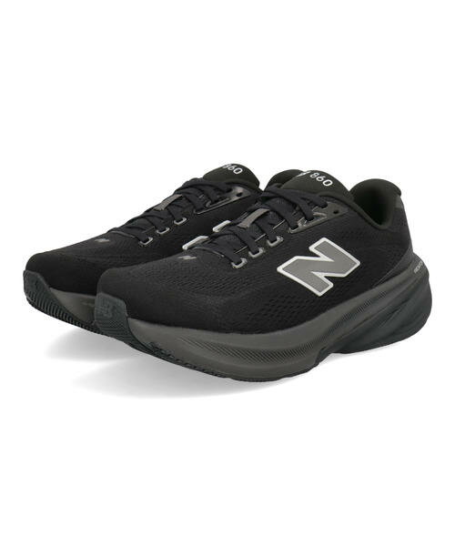 乐天商城 - 【クーポン配布中】new balance ニューバランス FRESH FOAM X 860 V15 メンズスニーカー 厚底 ランニングシューズ フレッシュフォームエックス860 M86057G オールブラック メンズ シューズ 靴 スニーカー ローカット ラッピング ASBee アスビー