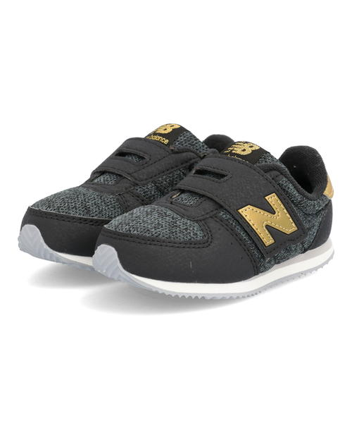 new balance ニューバランス IV220 ベビーシューズ 240220 OB2 ブラック ゴールド キッズ シューズ 靴 スニーカー ベビー ブランド ギフト プレゼント ラッピング ASBee アスビー