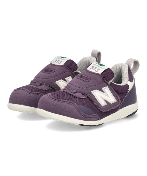 new balance ニューバランス IT313 FIRST ベビースニーカー ファーストシューズ パカっと開く両開きベルト 脱ぎ履き簡単 631313 JE パープル キッズ シューズ 靴 スニーカー ファースト ベビー…