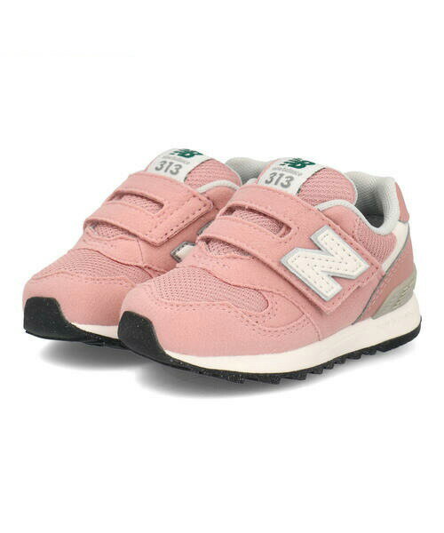 【クーポン配布中】new balance ニューバランス IO313 ベビースニーカー ベビーシューズ 子供靴 ワンベルト 630313 JD ピンク