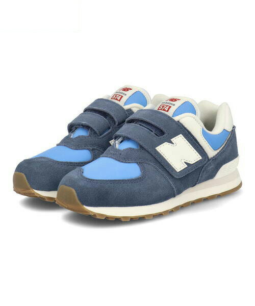 【クーポン配布中】new balance ニューバランス PV574 キッズスニーカー ストラップシューズ 518574 RA1 ネイビー キッズ シューズ 靴 スニーカー ボーイズ ブランド ギフト ASBee アスビー