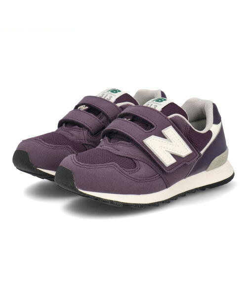 【クーポン配布中】new balance ニューバランス PO313 キッズスニーカー キッズシューズ 子供靴 ワンベルト 632313 JE パープル キッズ シューズ 靴 スニーカー ボーイズ ブランド ギフト ASBee アスビー