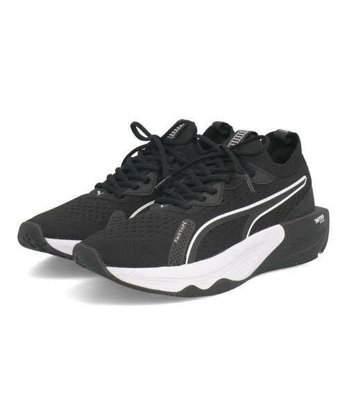 PUMA プーマ PWR XX LUXE NITRO WNS レディーススニーカー 厚底 パワーダブルエックスリュクスニトロウィメンズ 377892 01 EC プーマブラック/プーマホワイト フィットネス トレーニング ローカット