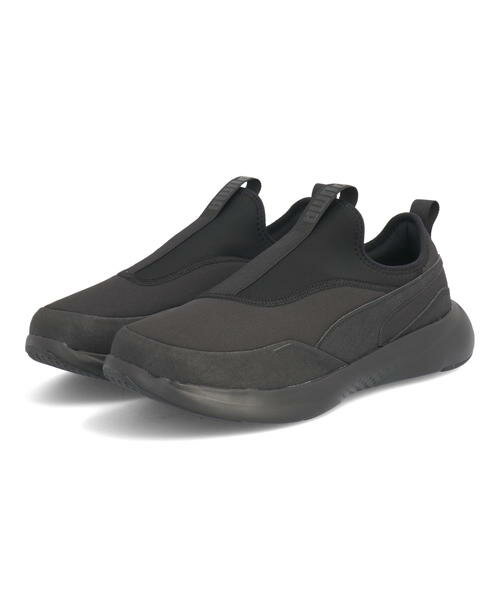 プーマ 【クーポン配布中】PUMA プーマ SOFTRIDE FEEL SLIP-ON WIDE メンズスニーカー 軽量 幅広4E ソフトライドフィールスリッポンワイド 378019 02 プーマブラック/ファントムブラック メンズ シューズ 靴 ウォーキングシューズ スニーカー スリッポン ローカット