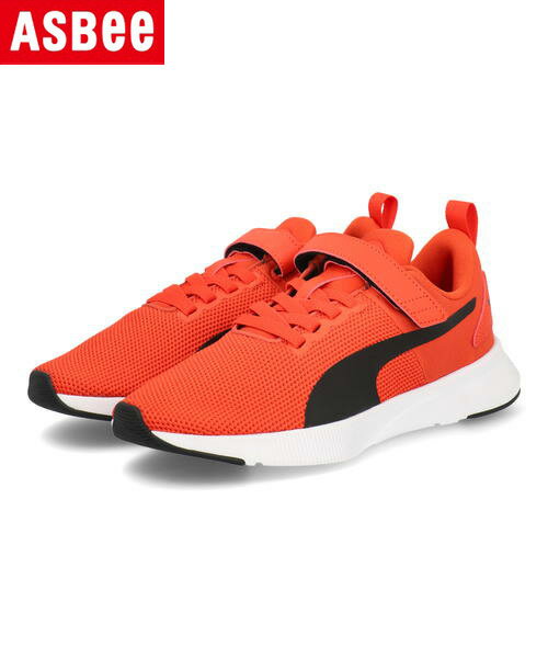 【クーポン配布中】PUMA プーマ FLYER RUNNER V JR 軽量 キッズスニーカー ストラップ フライヤーランナーVジュニア 392017 38 EC ウォームアース/プーマブラック キッズ シューズ 靴 スニーカー 運動靴 ボーイズ ラッピング ASBee アスビー