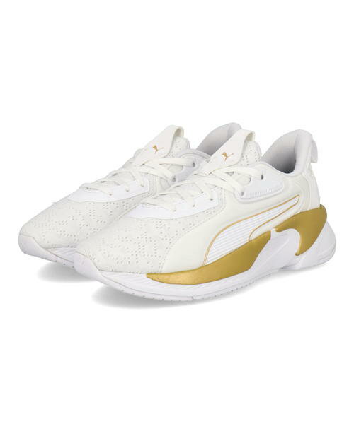 【クーポン配布中】PUMA プーマ SOFTRIDE PREMIER METALLIC WNS レディーススニーカー ソフトライドプレミアメタリックウィメンズ 376188 02 プーマホワイト/プーマチームゴールド レディース シューズ 靴 プレゼント ラッピング ASBee アスビー