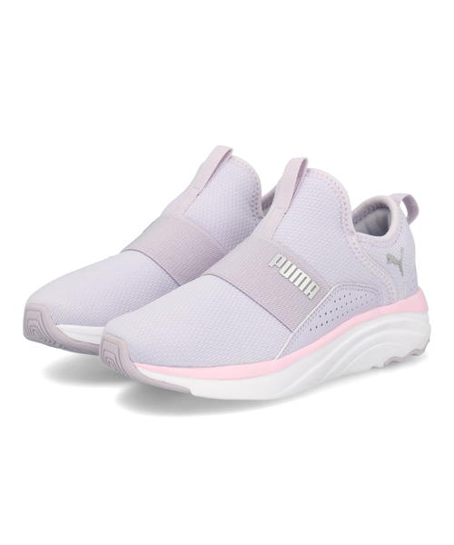 PUMA プーマ SOFT SOPHIA SLIP ON PS 軽量 キッズスニーカー ソフトソフィアスリップオンPS 195568 11 スプリングラベンダー/プーマシルバー キッズ シューズ 靴 スニーカー ガールズ プレゼント ラッピング ASBee アスビー