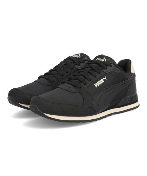 PUMA プーマ ST RUNNER V3 NL BG レディーススニーカー STランナーV3NLBG 384901 19 プーマブラック/プーマブラック/アルパインスノー レディース シューズ 靴 スニーカー ローカット プレゼント ラッピング ASBee アスビー