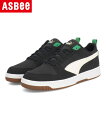 PUMA プーマ REBOUND V6 LOW 75 YEARS メンズスニーカー リバウンドV6ロウ75イヤーズ 392484 01 プーマブラック/ホワイト/グリーン/ゴールド メンズ シューズ 靴 スニーカー ローカット ASBee