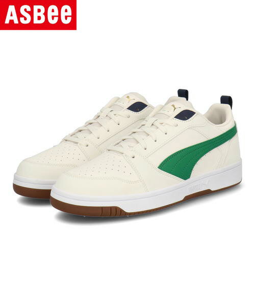 PUMA プーマ REBOUND V6 LOW 75 YEARS メンズスニーカー リバウンドV6ロウ75イヤーズ 392484 02 ウォームホワイト/グリーン/ネイビー/ゴールド メンズ シューズ 靴 スニーカー ローカット プレゼント ラッピング ASBee アスビー